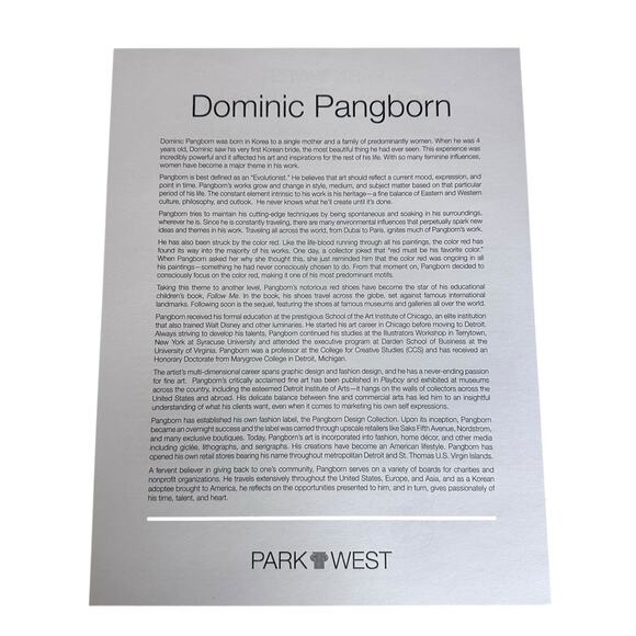 Dominic Pangborn Abstract Poppy Seriolithograph Signed in Plate Park West COA - Picture 7 of 7